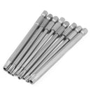 8 Pieces Hollow Magnetic Torx Screwdriver Bits Set 1/4 Inch Hex Shank Screw