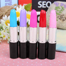 Pack of 12 Pcs 0.5 Mm Cute Cool Novelty Lipstick Shape Ballpoint Pen Office C3X6