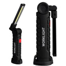 USB charger 180 degree rotation portable COB LED work light magnet flashlig B6Y7