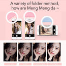 Fashion Selfie Light Portable LED Ring Light Fill for Smart Phone black