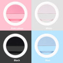 Fashion Selfie Light Portable LED Ring Light Fill for Smart Phone black