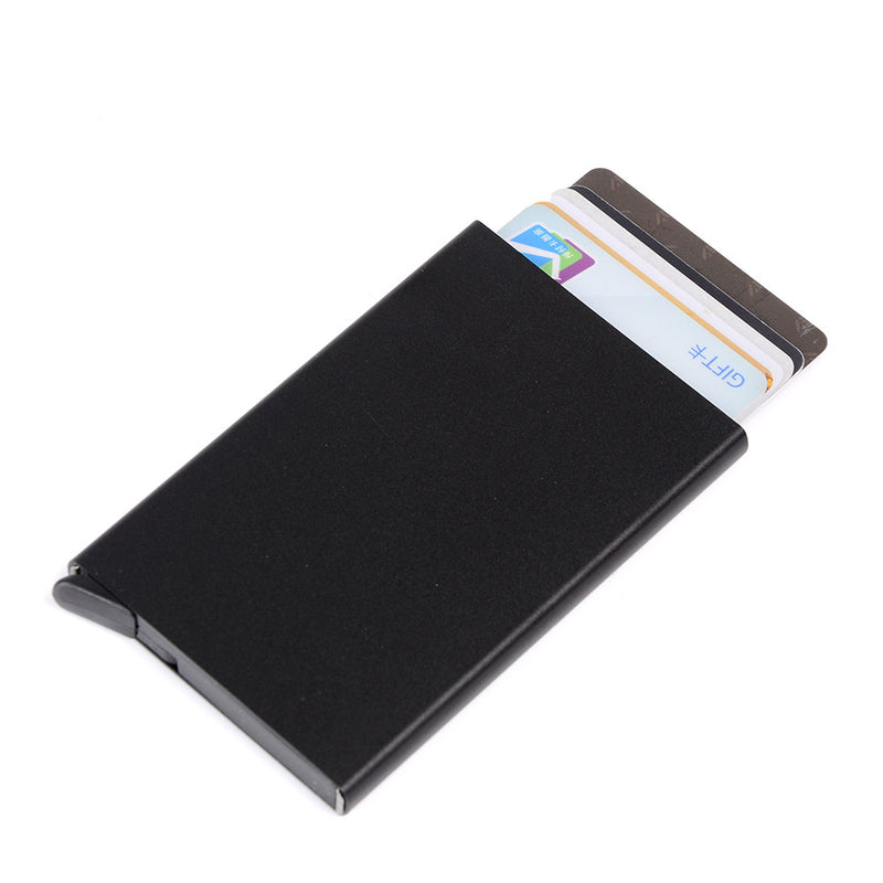 TW2717 Portable Degaussing Business Card Holder Aluminum Alloy Name Card Case Business ID Credit Card Case Cover Storage Box
