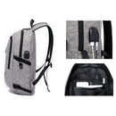 New USB Charging Backpacks With Headphone Jack Business Laptop Men Backpack