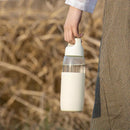 Fun Home 500ml Glass Water Bottle Portable -20-150 Temperature Tea Cup Drinking Mug With Silicone Case from xiaomi youpin