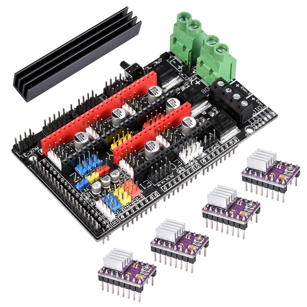 BIGTREETECH Upgraded Ramps 1.6 Plus Mainboard with 4Pcs DRV8825 Drivers Kit Base on Ramps 1.6/1.5/1.4 Control Board for 3D Printer Part