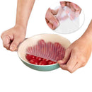 Silicone Storage Covers, 4 Pack of Various Sizes Silicone Stretch Lids for