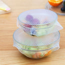 Silicone Storage Covers, 4 Pack of Various Sizes Silicone Stretch Lids for