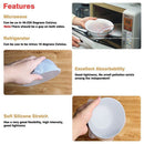 Silicone Storage Covers, 4 Pack of Various Sizes Silicone Stretch Lids for