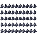 Adjustable Cable Clips Adhesive Nylon Wire Clamps Black 50 Pcs M2H2