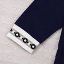 Mikrdoo baby boy clothing set fashion geometry cotton long-sleeved hooded T U8T2