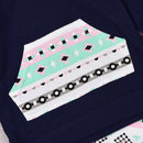 Mikrdoo baby boy clothing set fashion geometry cotton long-sleeved hooded T U8T2