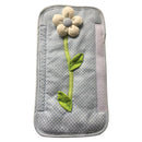 2PCS Pastoral Flower Polka Dot Door/Refrigerator Handle Cover Fridge Door H