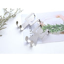 Creative 2pcs Hooks Stainless Steel Lovers Shaped Hook Kitchen Hanger Clothes Storage Rack Tool Home Storage