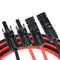 1 Pair Black + Red 14 AWG Solar Panel Extension Cable Wire MC4 Connector 9/8/5m