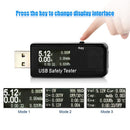 USB Safety Tester,USB Digital Power Meter Tester Multimeter Current and Vol