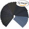 72Pcs 400 to 3000 Grit Wet Dry Sandpaper Assortment 9 x 3.6 Inches for Auto E3W3