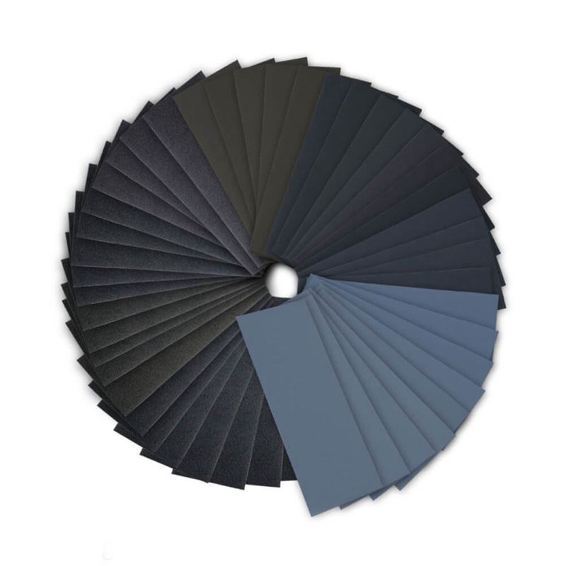 72Pcs 400 to 3000 Grit Wet Dry Sandpaper Assortment 9 x 3.6 Inches for Auto E3W3