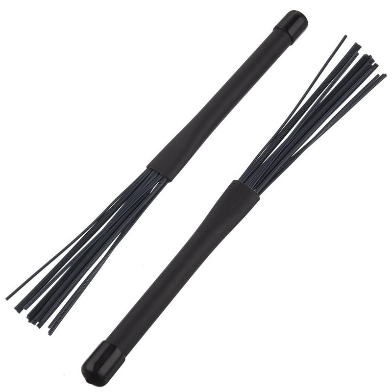 1 Pair Jazz Drum Brushes Retractable Drum Sticks 32 cm black