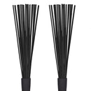 1 Pair Jazz Drum Brushes Retractable Drum Sticks 32 cm black