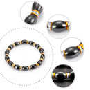 Unisex Magnetic Bracelet Beads Hematite Stone for Therapy Health Care Hemat F5M3
