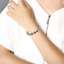 Unisex Magnetic Bracelet Beads Hematite Stone for Therapy Health Care Hemat F5M3