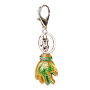 Personalized Football Gloves Key Chain Metal KeyChain Women Bag Charms Car  U3X1