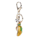 Personalized Football Gloves Key Chain Metal KeyChain Women Bag Charms Car  U3X1