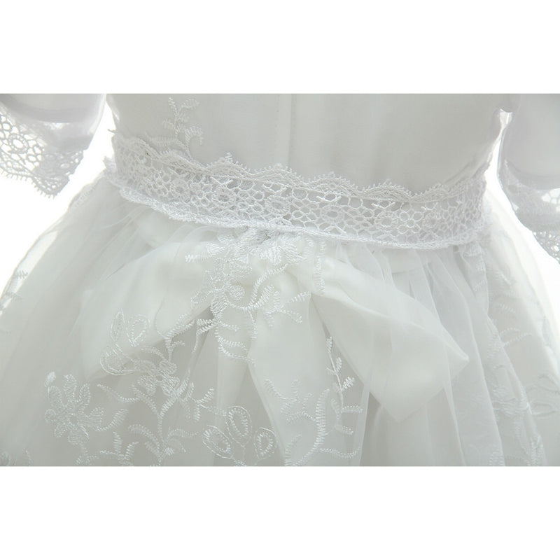 DMfgd New Fashion European wash dress girls baby set baby birthday wedding  P6C8