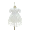 DMfgd New Fashion European wash dress girls baby set baby birthday wedding  P6C8