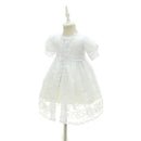 DMfgd New Fashion European wash dress girls baby set baby birthday wedding  P6C8