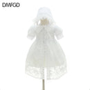 DMfgd New Fashion European wash dress girls baby set baby birthday wedding  P6C8
