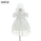 DMfgd New Fashion European wash dress girls baby set baby birthday wedding  P6C8