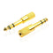 Gold Plated 6.35mm Male to 3.5mm Female Microphone Audio Convertor