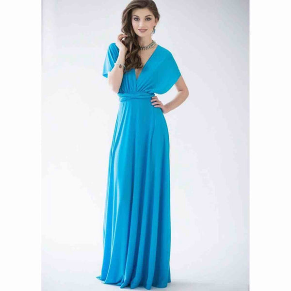 Women's New Fashion Sexy Boho Maxi Club Dress Bandage Long Dress Party Mult G5J9