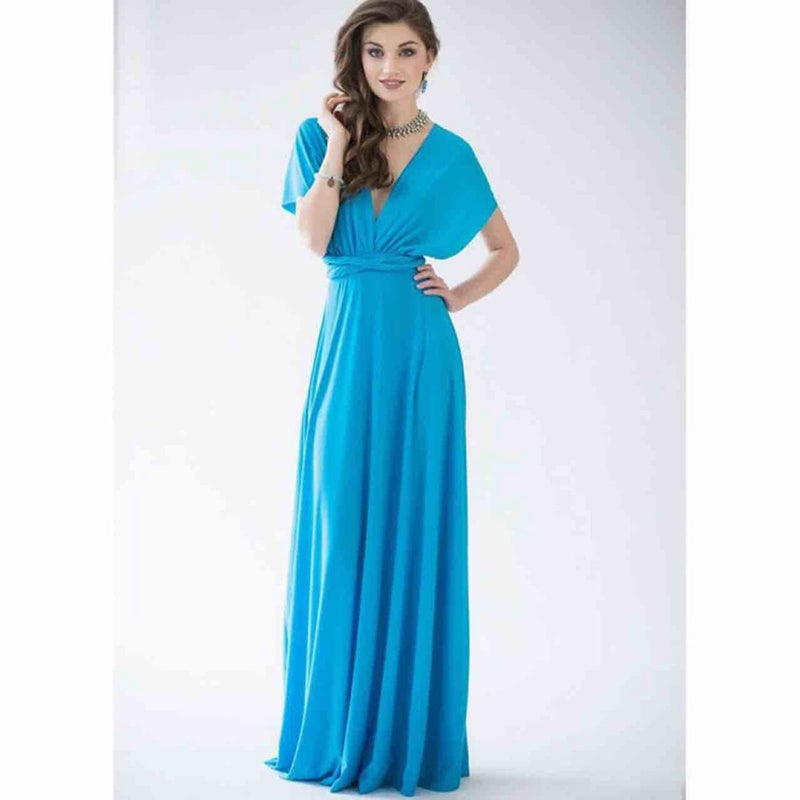Women's New Fashion Sexy Boho Maxi Club Dress Bandage Long Dress Party Mult G5J9