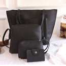 Women PU Leather Handbag Lady Shoulder Bag Tote Purse Messenger Satchel Set I4G5