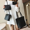 Women PU Leather Handbag Lady Shoulder Bag Tote Purse Messenger Satchel Set I4G5