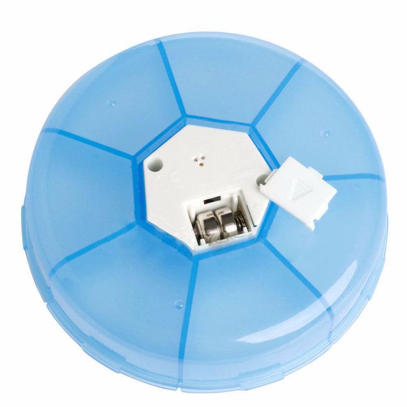 Weekly Digital Timer Round 7 Days LED Pill Box Case Alarm Clock Reminder Me P1C5