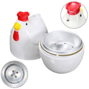 Chick-shaped 1 boiled egg steamer steamer pestle microwave egg cooker cooki Q1U3