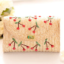 Weave Embroidery Cherry Chain Women Messenger Bags Bohemian Style Mini Wome O1T9