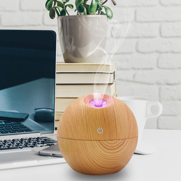 USB Aroma ESSential Oil Diffuser Ultrasonic Mist Humidifier Air Purifier Co K2H9