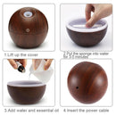USB Aroma ESSential Oil Diffuser Ultrasonic Mist Humidifier Air Purifier Co J6H9
