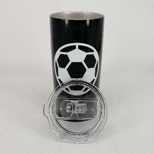 20 oz Football Tumbler Cup Vacuum Insulation Beer Wine Mug Stainless Steel  U2W2