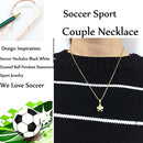 Stainless Steel Football Necklace 2 Styles Soccer Necklace Charm Pendant Na A4B8