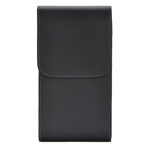 Black Universal PU Leather Magnetic Wallet Waist Bag With Clip For Phone From 5.7 to 6.3 Inch