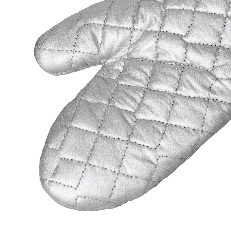 1Pair BBQ Oven Microwave Gloves Heat Resistant Cooking Glove 17 Inches Slicone Cloth Oven Mitts