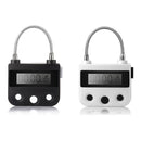 99 Hours USB Rechargeable Time out Padlock Max Timing Lock Digital Timer Alarming Padlock w/ LCD Display Screen