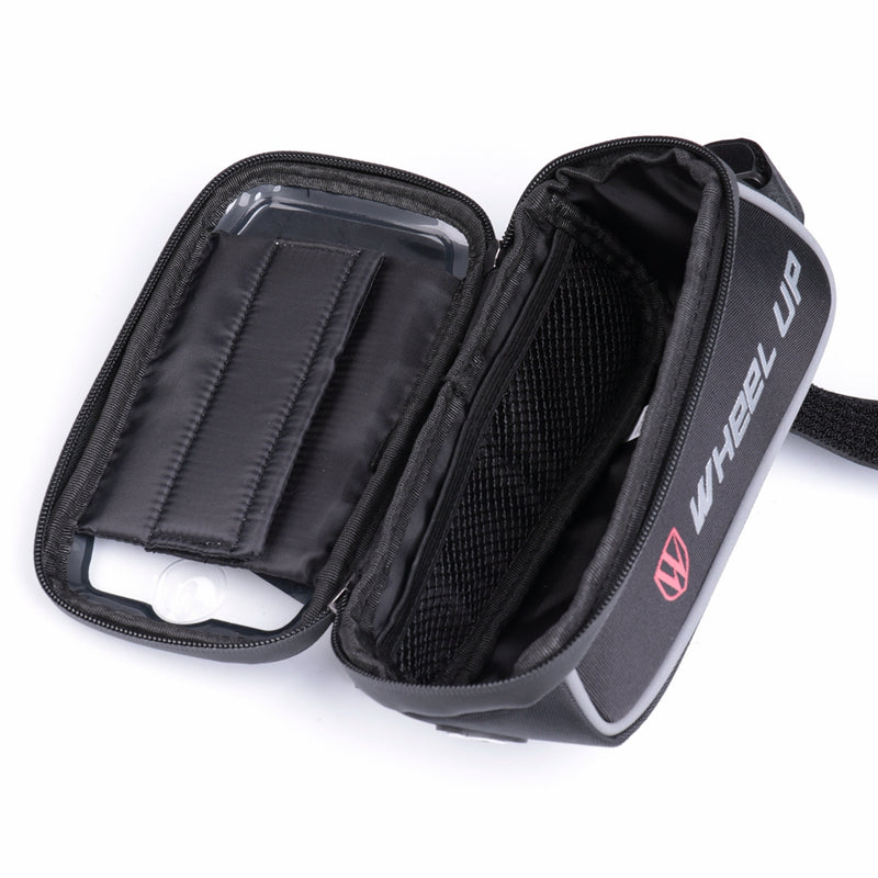 WHEEL UP 6inch Front Fingerprint Unlock Bag Waterproof Touch Sceen Phone Holder Bags Tube Pocket