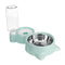 Automatic Pet Dog Cat Smart Food Water Feeder Bowl Dish W/ 500ml Bottle Drink