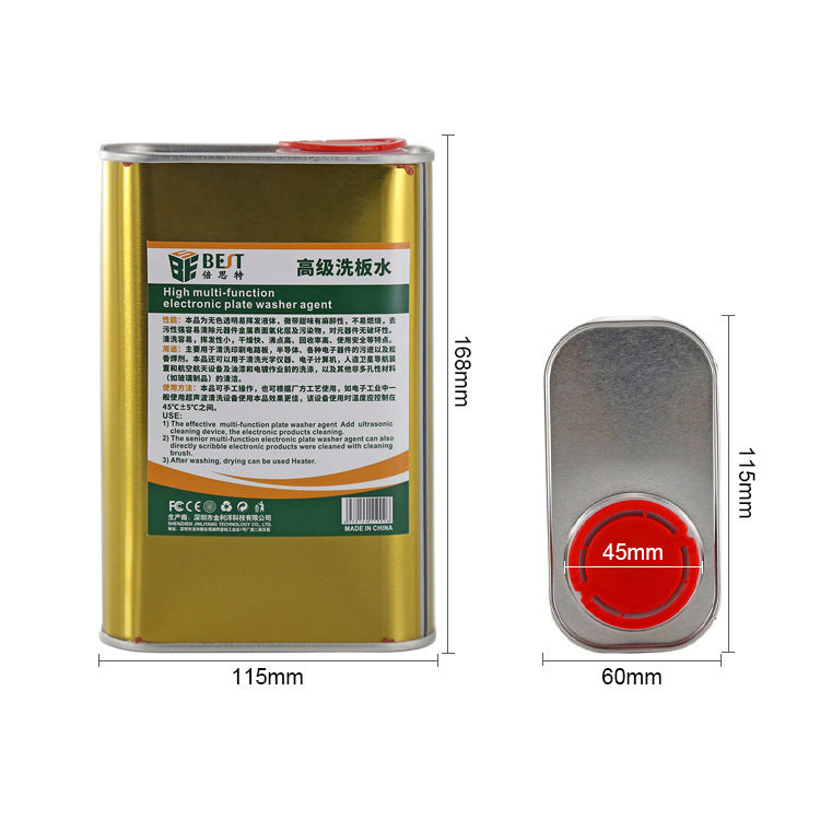 BEST 1000ml Electronic Ultrasonic PCB Washer Agent Circuit Board Cleaner Ash Rosin Cleaning